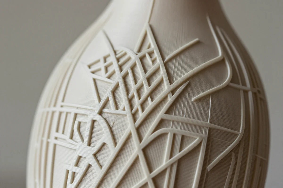 Akcesorium modowe z druku 3D z unikalnymi wzorami i fakturami.