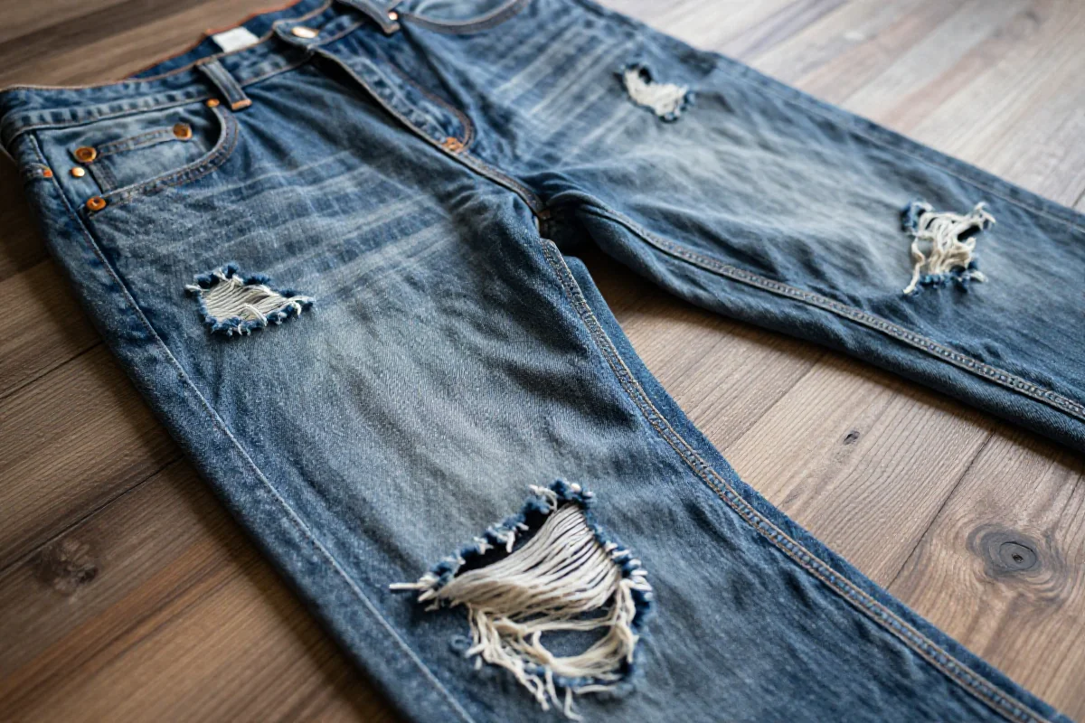 Distressed Denim – Dziury i Przetarcia