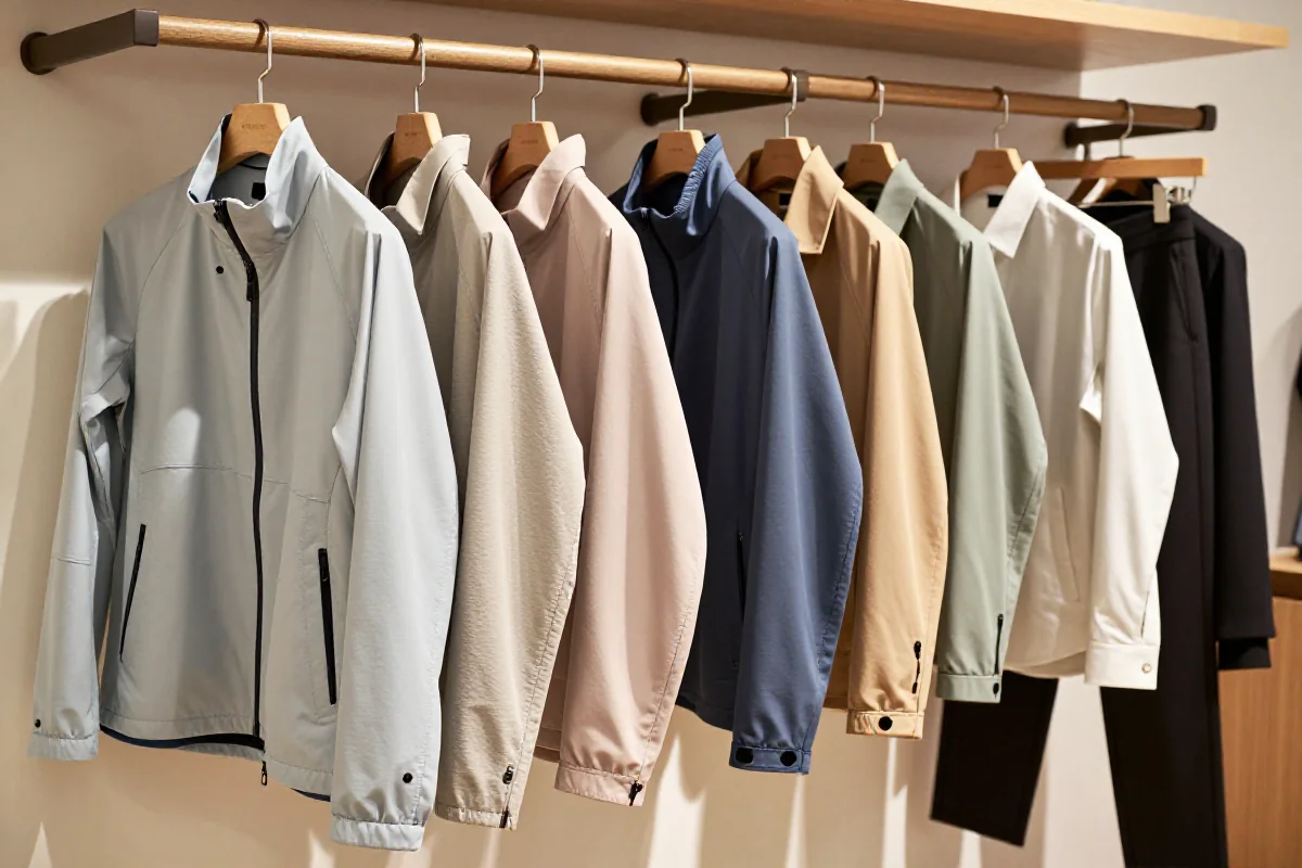 Stylowe kurtki przejściowe w butiku, idealne na wiosnę i jesień.