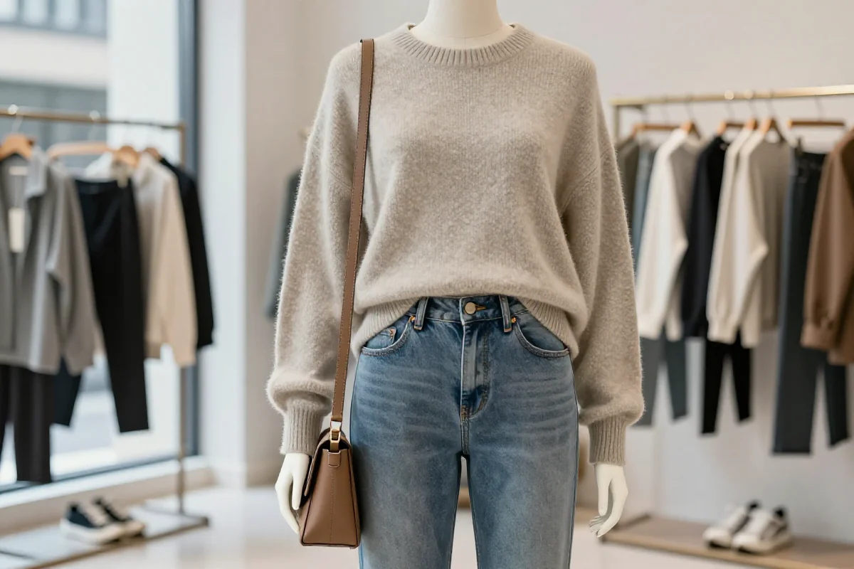 Stylowe ubrania damskie w stylu casual w butiku