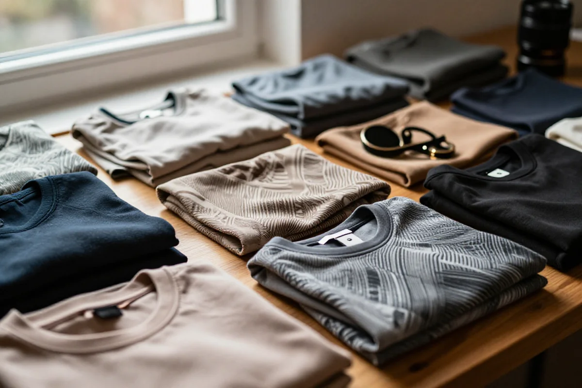 Zestaw uszkodzonych towarów do reklamacji na drewnianej powierzchni