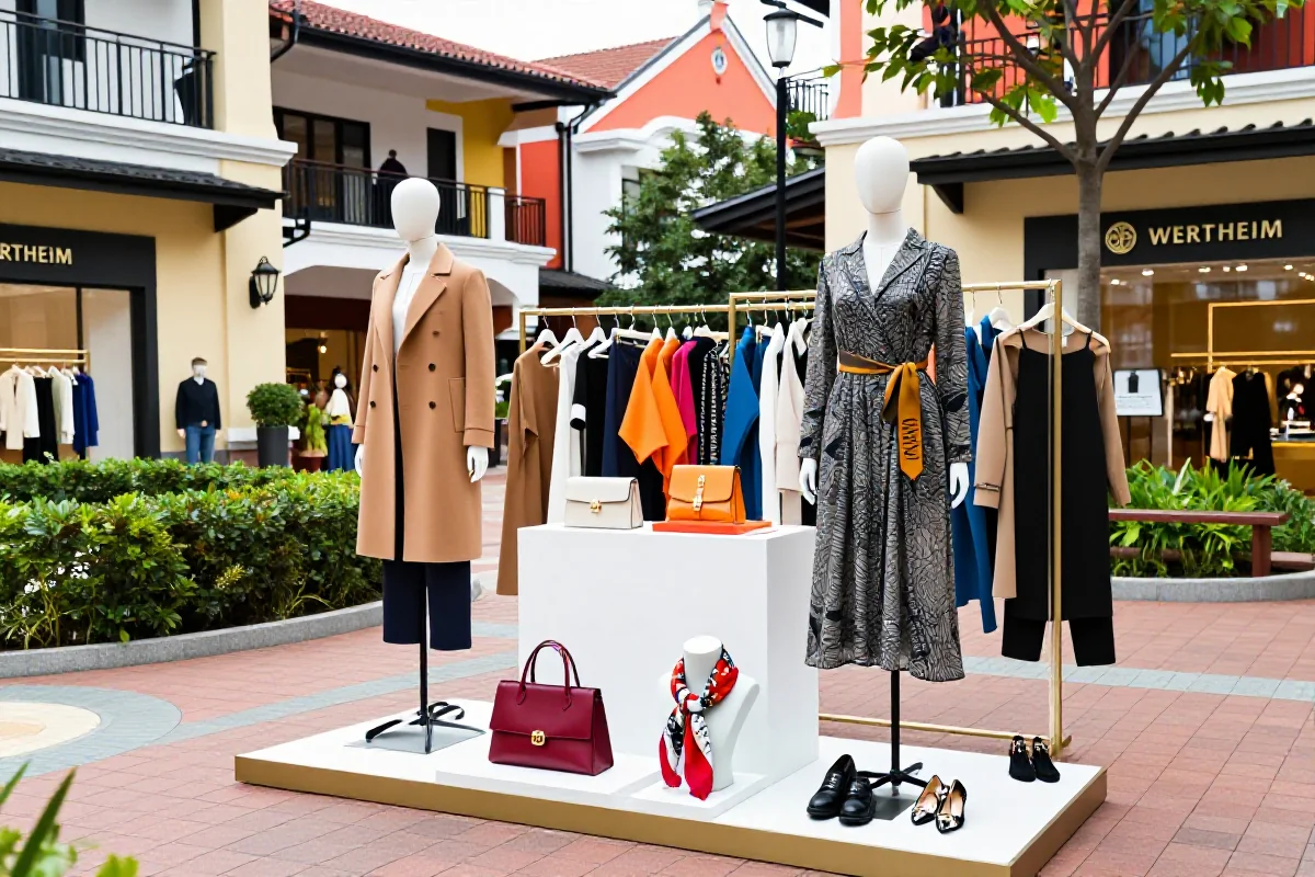 Stylowe zakupy w Wertheim Village, eleganckie ubrania i dodatki w plenerze.